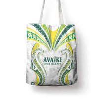Rugby Cook Islands Avaiki Tote Bag White Kuki Airani Tribal Maori Inspired LT9 - Polynesian Pride