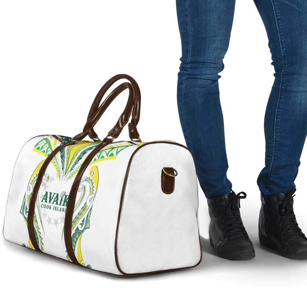 Rugby Cook Islands Avaiki Travel Bag White Kuki Airani Tribal Maori Inspired LT9 - Polynesian Pride