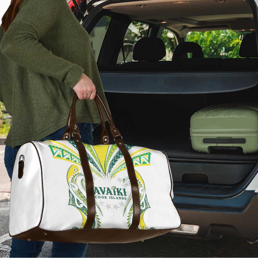 Rugby Cook Islands Avaiki Travel Bag White Kuki Airani Tribal Maori Inspired LT9 - Polynesian Pride