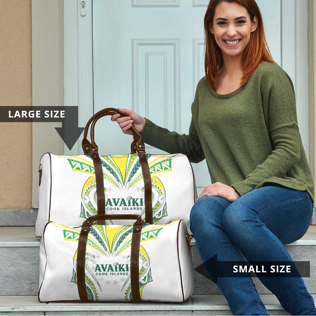Rugby Cook Islands Avaiki Travel Bag White Kuki Airani Tribal Maori Inspired LT9 - Polynesian Pride