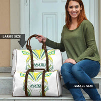 Rugby Cook Islands Avaiki Travel Bag White Kuki Airani Tribal Maori Inspired LT9 - Polynesian Pride