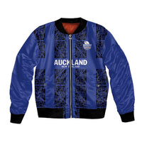 Custom Oceania Football NZ Auckland Bomber Jacket Maori Tribal Pattern