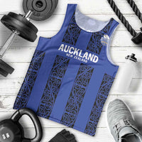 Custom Oceania Football NZ Auckland Men Tank Top Maori Tribal Pattern