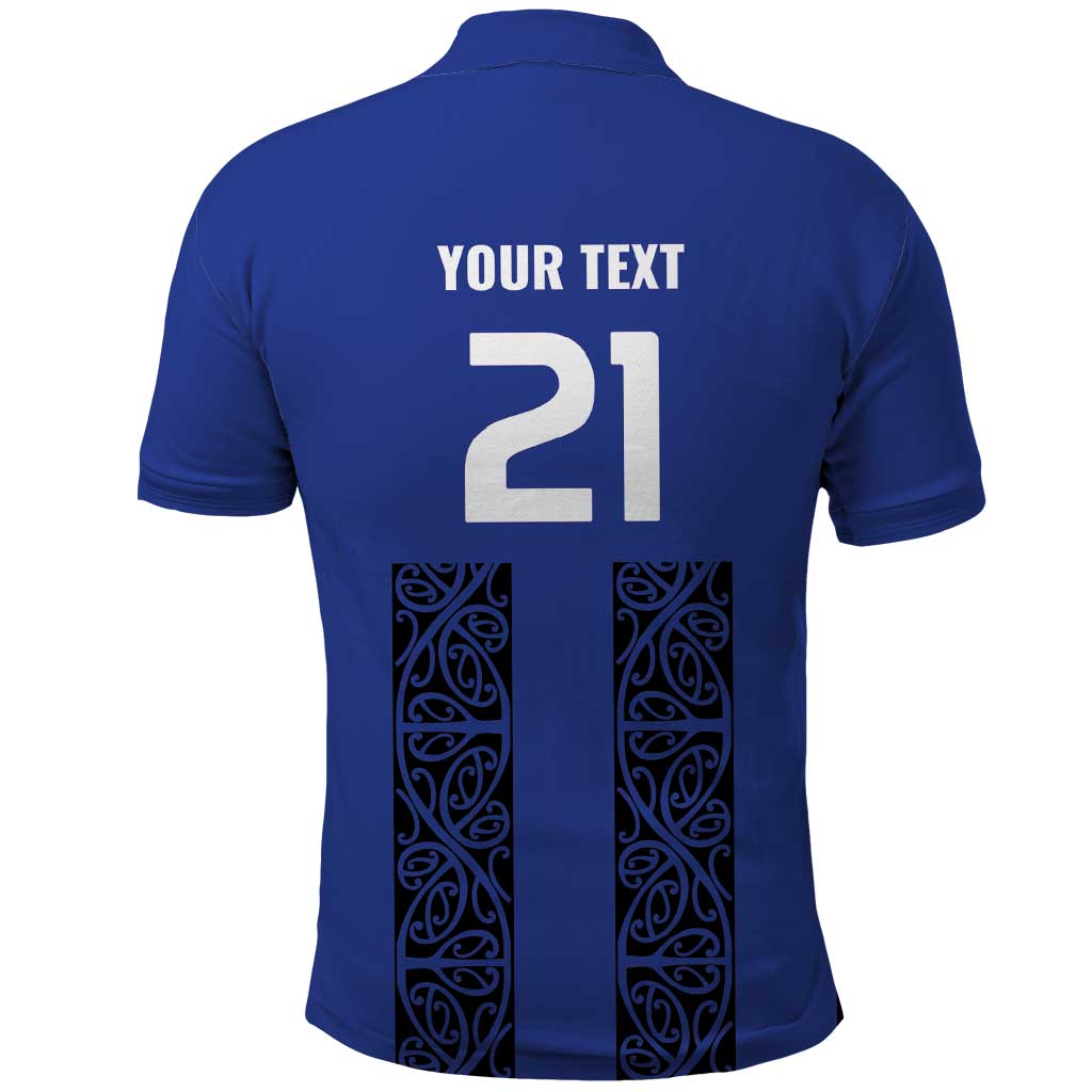 Custom Oceania Football NZ Auckland Polo Shirt Maori Tribal Pattern