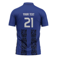 Custom Oceania Football NZ Auckland Zipper Polo Shirt Maori Tribal Pattern LT9 - Polynesian Pride