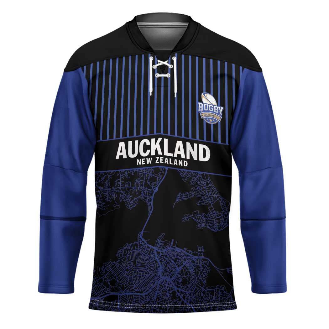 Custom Oceania Football NZ Auckland Hockey Jersey Minimal City Map Style