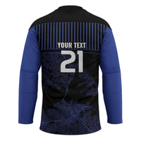 Custom Oceania Football NZ Auckland Hockey Jersey Minimal City Map Style
