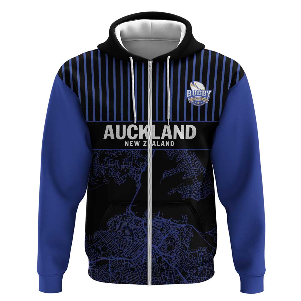 Custom Oceania Football NZ Auckland Hoodie Minimal City Map Style
