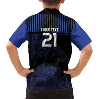 Custom Oceania Football NZ Auckland Kid Hawaiian Shirt Minimal City Map Style LT9 - Polynesian Pride