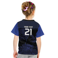 Custom Oceania Football NZ Auckland Kid T Shirt Minimal City Map Style