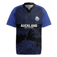Custom Oceania Football NZ Auckland Rugby Jersey Minimal City Map Style