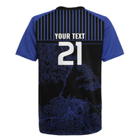 Custom Oceania Football NZ Auckland Rugby Jersey Minimal City Map Style