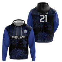 Custom Oceania Football NZ Auckland Zip Hoodie Minimal City Map Style LT9 - Polynesian Pride