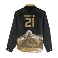 Custom Oceania Football NZ South Island Women Casual Shirt Minimal Mount Cook Silhouette LT9 - Polynesian Pride