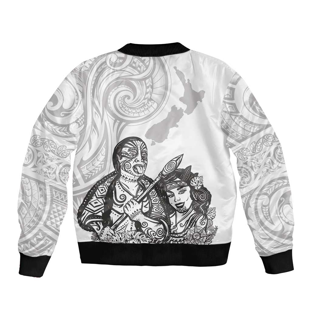 Aroha Maori Language Bomber Jacket Te Reo Maori Inspired Art
