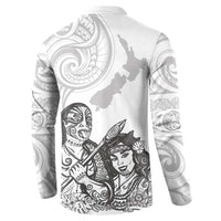 Aroha Maori Language Button Sweatshirt Te Reo Maori Inspired Art