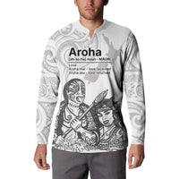 Aroha Maori Language Button Sweatshirt Te Reo Maori Inspired Art