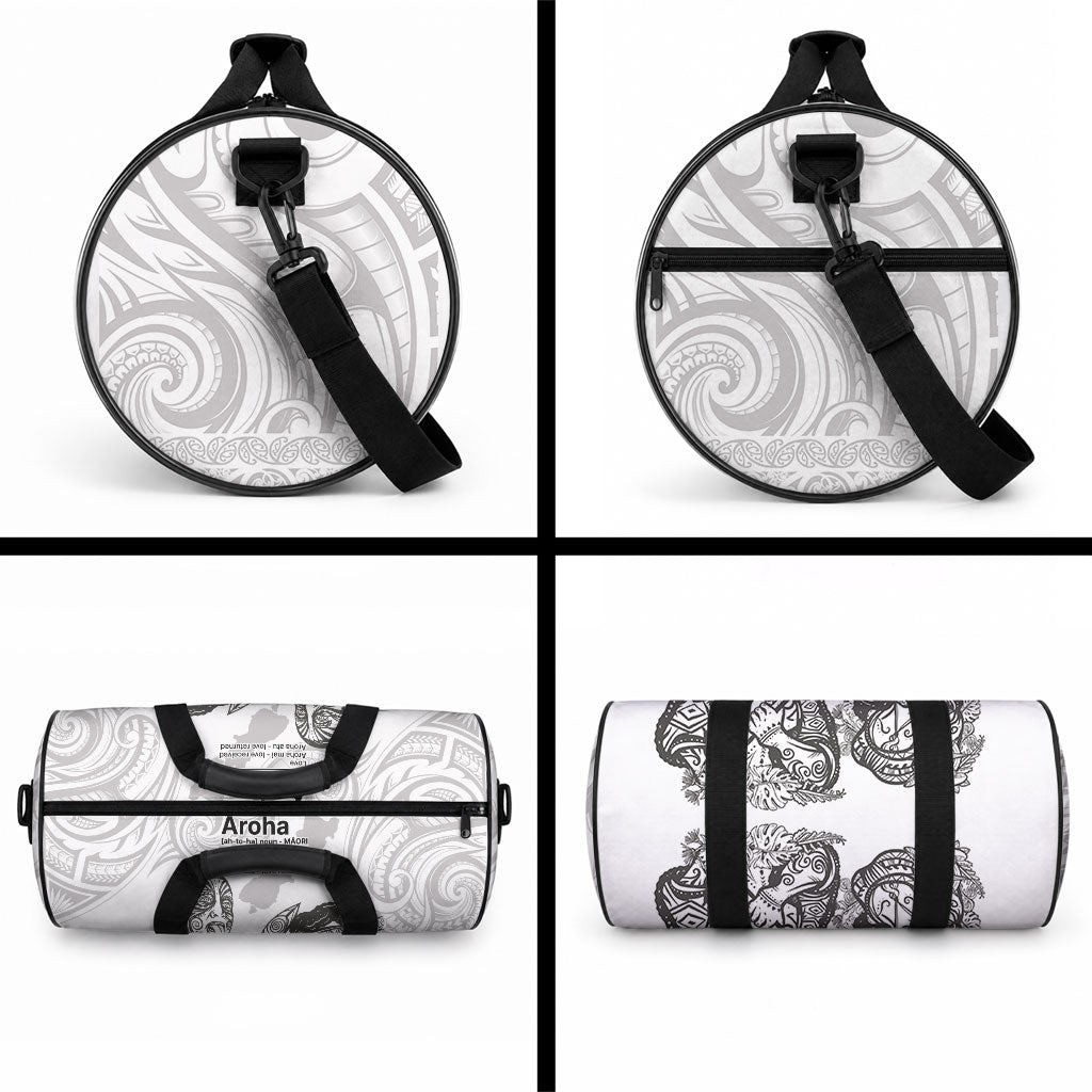 Aroha Maori Language Duffle Bag Te Reo Maori Inspired Art LT9 - Polynesian Pride