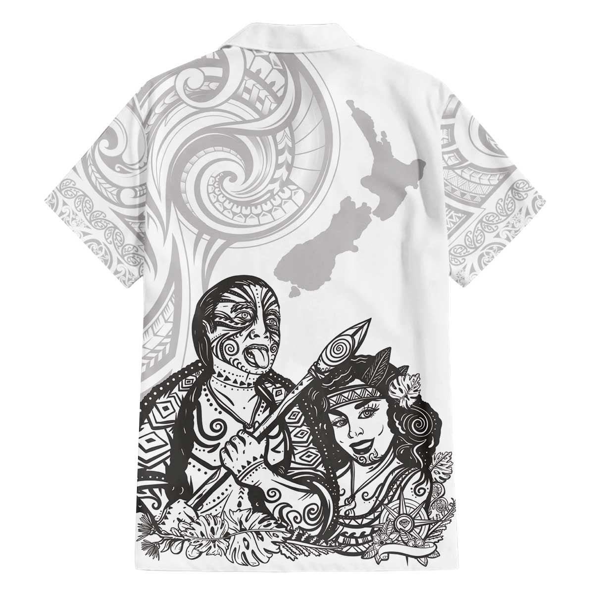 Aroha Maori Language Family Matching Puletasi and Hawaiian Shirt Te Reo Maori Inspired Art LT9 - Polynesian Pride
