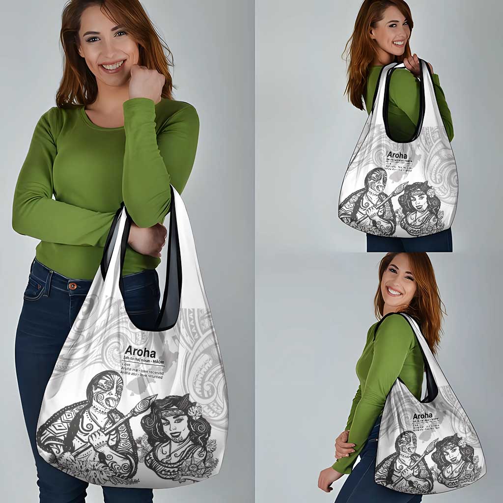 Aroha Maori Language Grocery Bag Te Reo Maori Inspired Art
