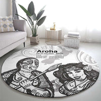 Aroha Maori Language Round Carpet Te Reo Maori Inspired Art