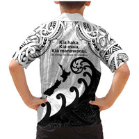 Kia Haka Maori language Family Matching Mermaid Dress and Hawaiian Shirt Te Reo Maori Inspired Art LT9 - Polynesian Pride