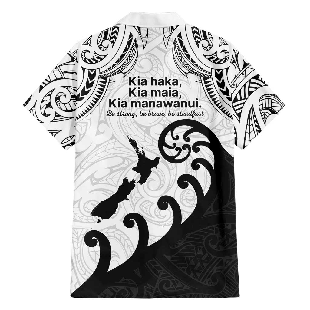 Kia Haka Maori language Family Matching Summer Maxi Dress and Hawaiian Shirt Te Reo Maori Inspired Art LT9 - Polynesian Pride