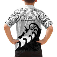Kia Haka Maori language Family Matching Tank Maxi Dress and Hawaiian Shirt Te Reo Maori Inspired Art LT9 - Polynesian Pride