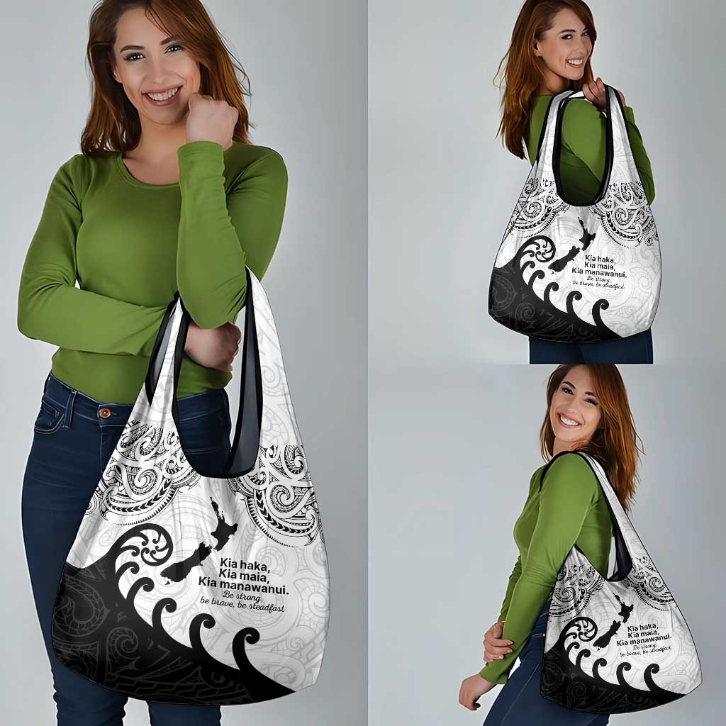 Kia Haka Maori language Grocery Bag Te Reo Maori Inspired Art