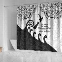 Kia Haka Maori language Shower Curtain Te Reo Maori Inspired Art LT9 - Polynesian Pride