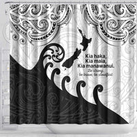 Kia Haka Maori language Shower Curtain Te Reo Maori Inspired Art LT9 - Polynesian Pride