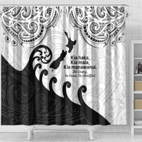 Kia Haka Maori language Shower Curtain Te Reo Maori Inspired Art LT9 - Polynesian Pride