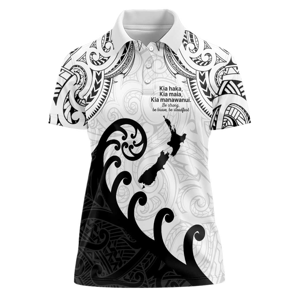 Kia Haka Maori language Women Polo Shirt Te Reo Maori Inspired Art