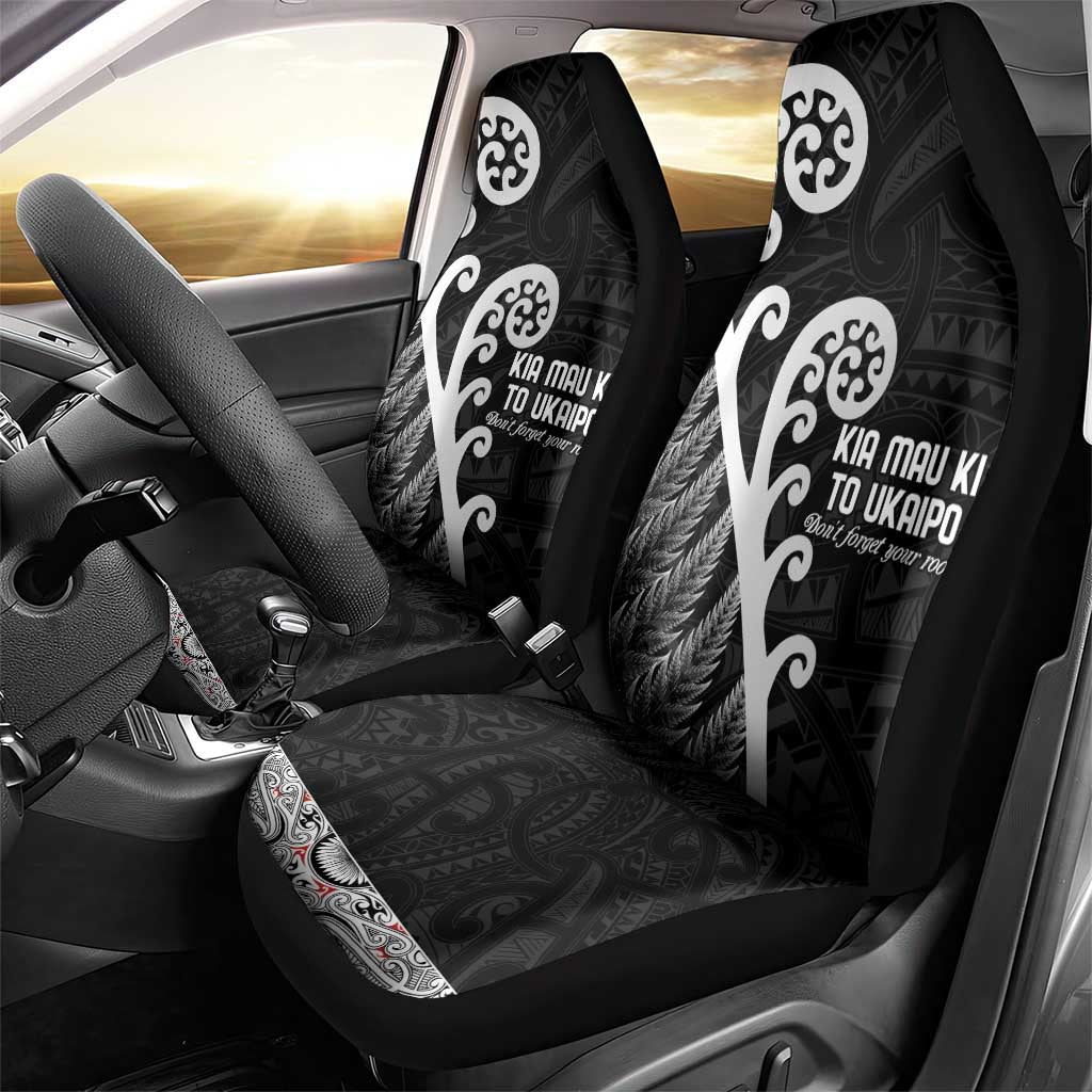 Kia Mau Ki To Ukaipo Car Seat Cover Te Reo Maori Koru Fern Art