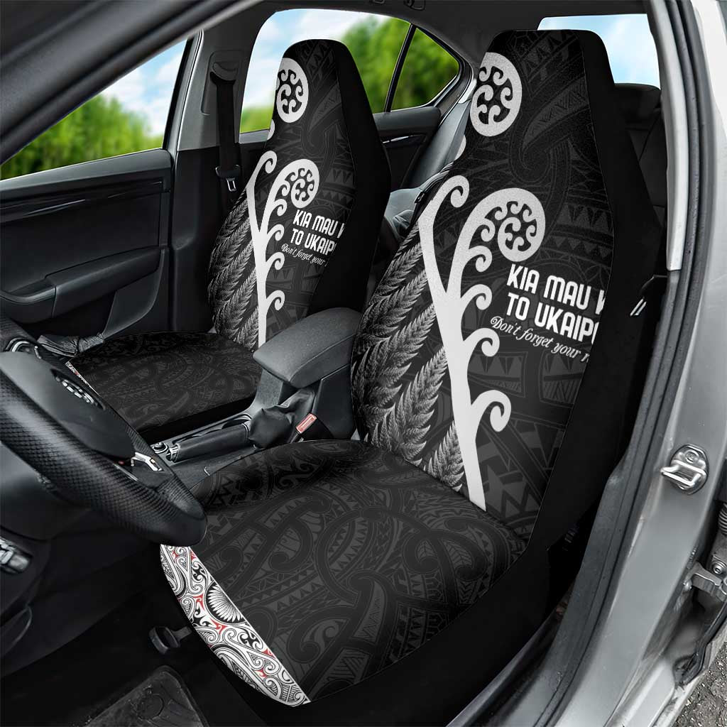 Kia Mau Ki To Ukaipo Car Seat Cover Te Reo Maori Koru Fern Art