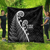 Kia Mau Ki To Ukaipo Quilt Te Reo Maori Koru Fern Art LT9 - Polynesian Pride