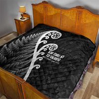 Kia Mau Ki To Ukaipo Quilt Te Reo Maori Koru Fern Art LT9 - Polynesian Pride