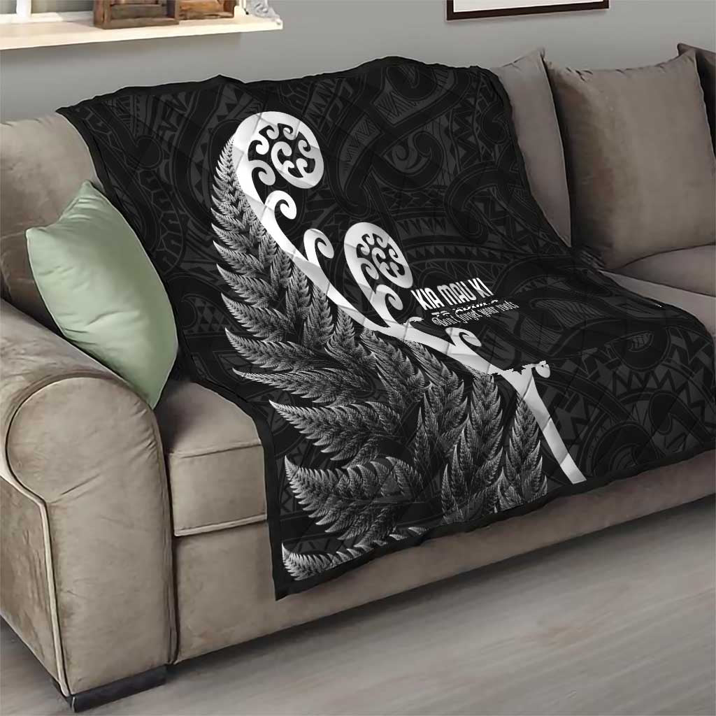 Kia Mau Ki To Ukaipo Quilt Te Reo Maori Koru Fern Art LT9 - Polynesian Pride