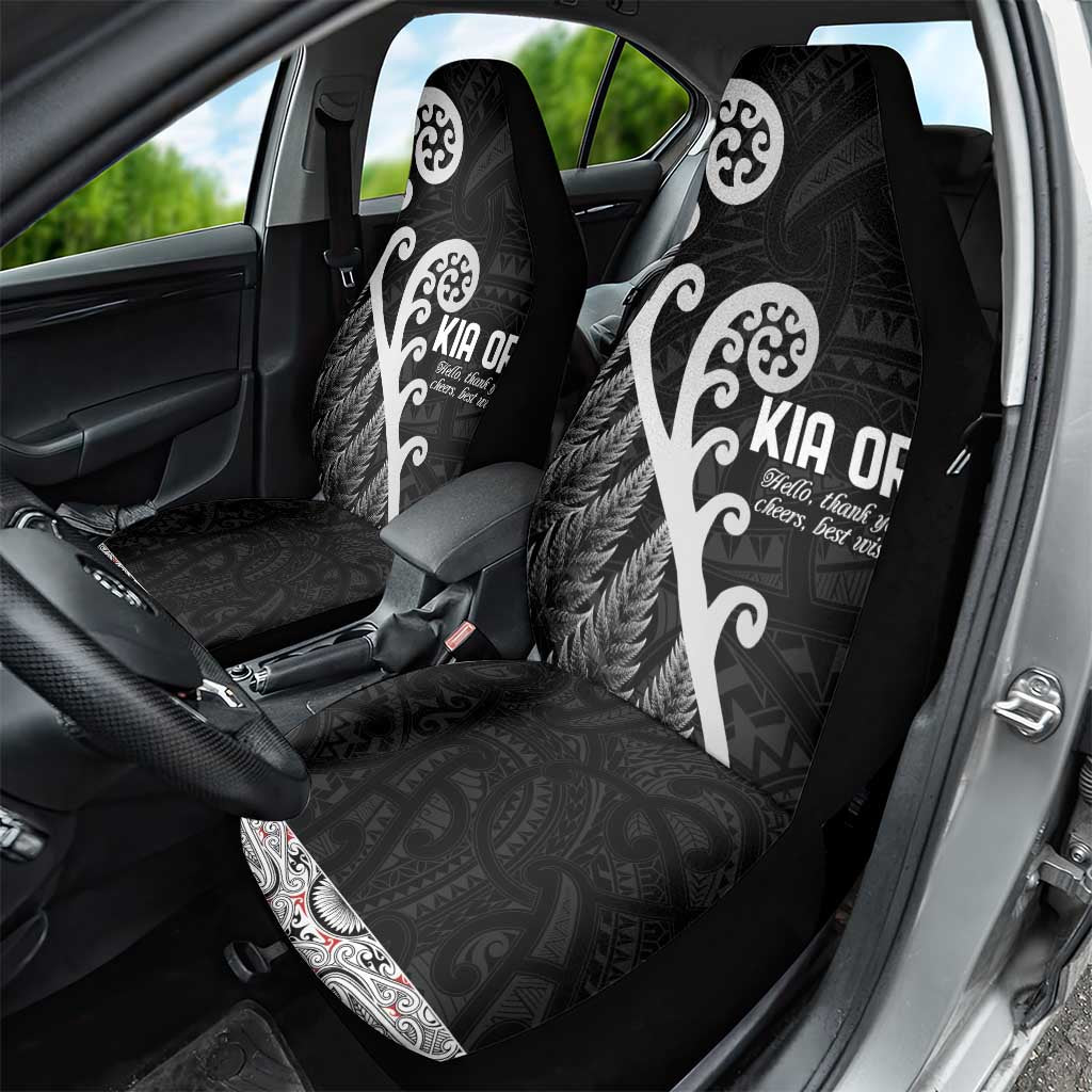 Kia Ora Maori Language Car Seat Cover Te Reo Maori Koru Fern Art