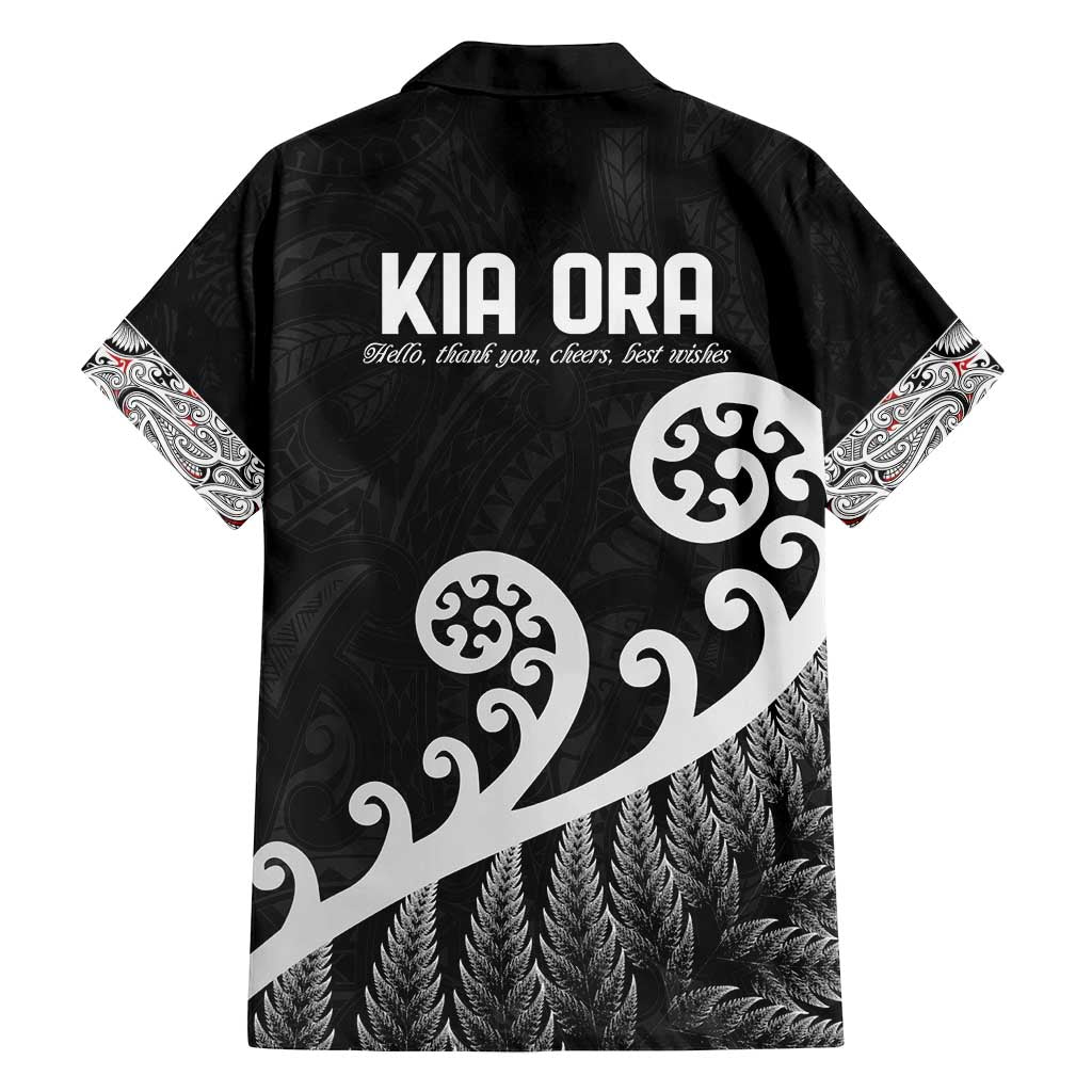 Kia Ora Maori Language Family Matching Off Shoulder Maxi Dress and Hawaiian Shirt Te Reo Maori Koru Fern Art LT9 - Polynesian Pride