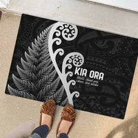Kia Ora Maori Language Rubber Doormat Te Reo Maori Koru Fern Art