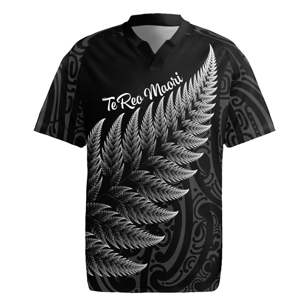 New Zealand Te Reo Māori Rugby Jersey Simple Black Fern