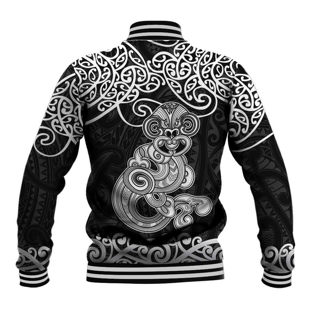 Te Reo Maori Tiki Inspired Art Baseball Jacket