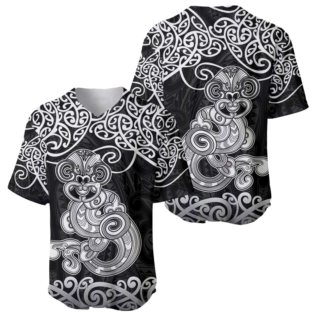 Te Reo Maori Tiki Inspired Art Baseball Jersey LT9 - Polynesian Pride