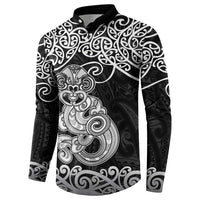 Te Reo Maori Tiki Inspired Art Button Sweatshirt