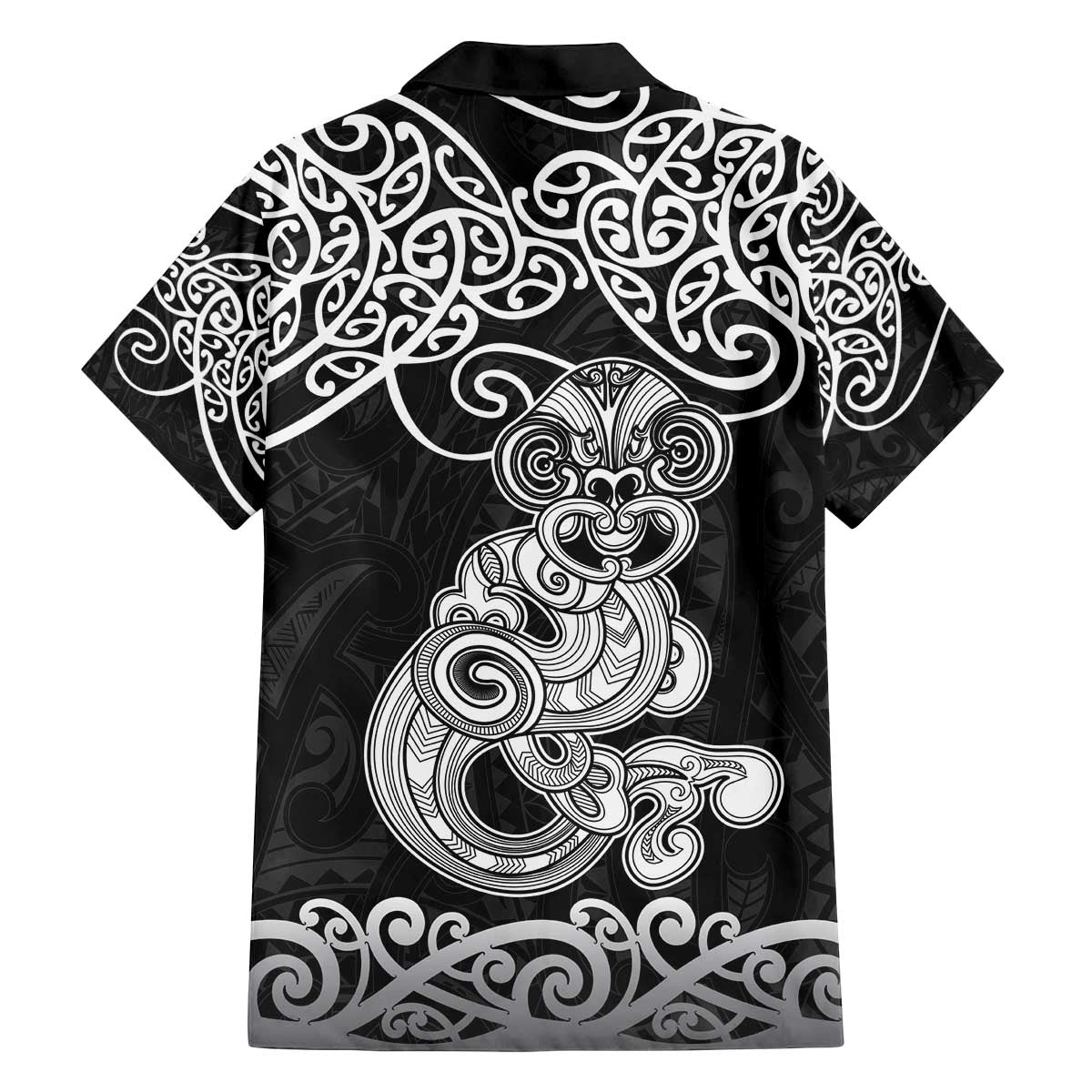 Te Reo Maori Tiki Inspired Art Family Matching Off The Shoulder Long Sleeve Dress and Hawaiian Shirt