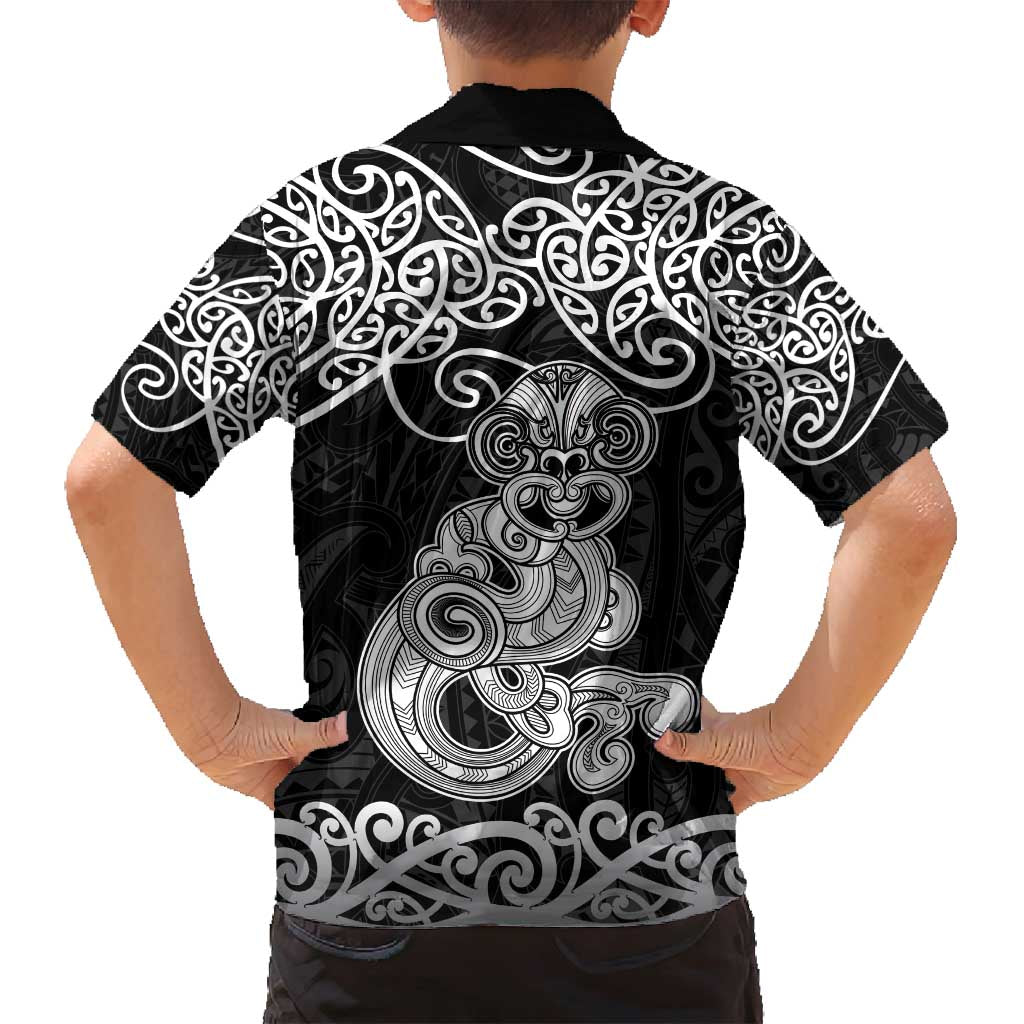Te Reo Maori Tiki Inspired Art Family Matching Tank Maxi Dress and Hawaiian Shirt LT9 - Polynesian Pride