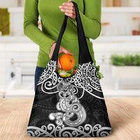 Te Reo Maori Tiki Inspired Art Grocery Bag