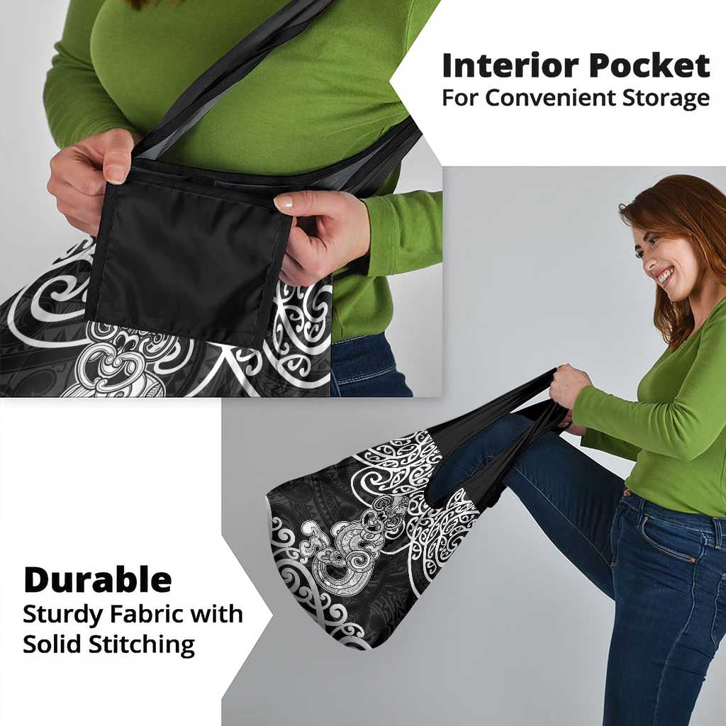 Te Reo Maori Tiki Inspired Art Grocery Bag