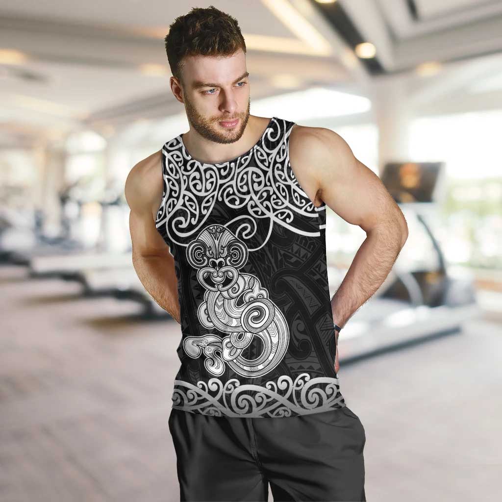 Te Reo Maori Tiki Inspired Art Men Tank Top